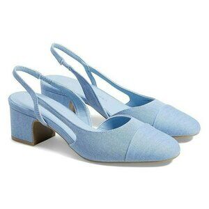 Chinese Laundry Rozie Women's Denim Slingback Pump Size 10 (MSRP $80)